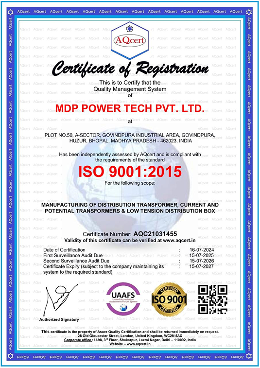 ISO 9001:2015 Certificate